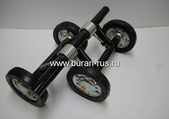 Тележка балансира левая широкий обод (резина) 380мм.